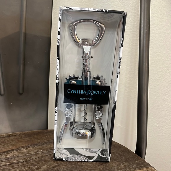 Corkscrew wine opener Cynthia Rowley bejeweled NIB - Picture 1 of 9